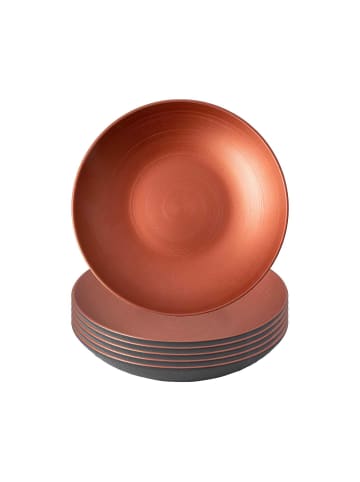 Villeroy & Boch 6er Set Schalen Manufacture Rock Glow ø 23,5 cm in kupfer