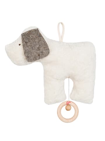 Efie Spieluhr Hund, GOTS, Made in Germany, ca. 22 cm, Melodie: Schlaf Kindchen