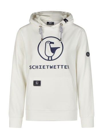 SCHIETWETTER Hoodie Gerti in white/navy