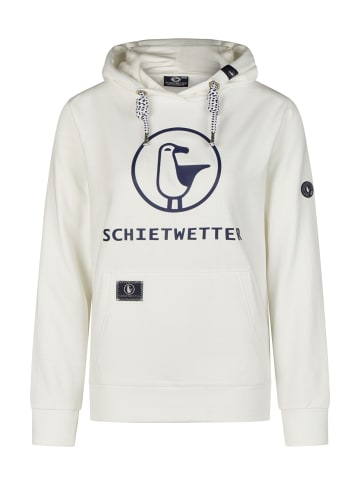 SCHIETWETTER SCHIETWETTER Hoodie Logoprint Gerti in white/navy