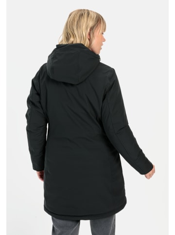 Camel Active Funktionsmantel mit Kapuze in Schwarz