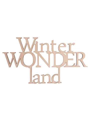 MeinVIPShop Holzschrift Winterwonderland 2er Set