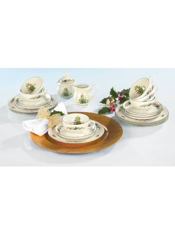 Seltmann Weiden 6er Set Teetassen Marieluise Weihnachten 130 ml weiß-grün in weiß-grün