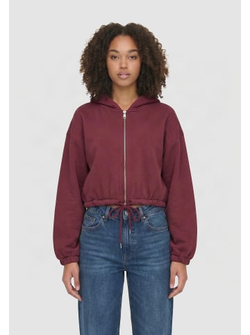 Urban Classics Fleece Zipthrough in burgundy