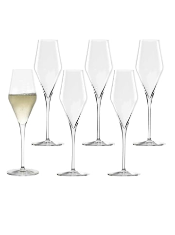 Stölzle 6er Set Champagnergläser Quatrophil 290 ml in transparent