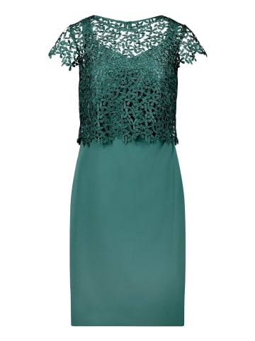 Vera Mont Etuikleid mit Spitze in Dark Emerald