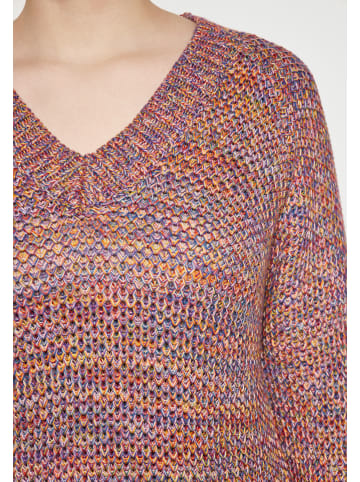 IZIA Damen Strick Pullover in Limette Mehrfarbig