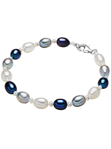 Valero Pearls Perlen-Armband Sterling Silber Süßwasser-Zuchtperle in multicolor