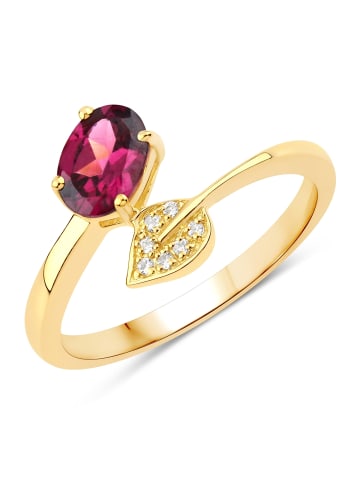 Rafaela Donata Ring Sterling Silber Rhodolith in gelbgold