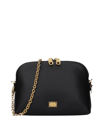 Dolce & Gabbana Schwarz Leder Schulter Tasche