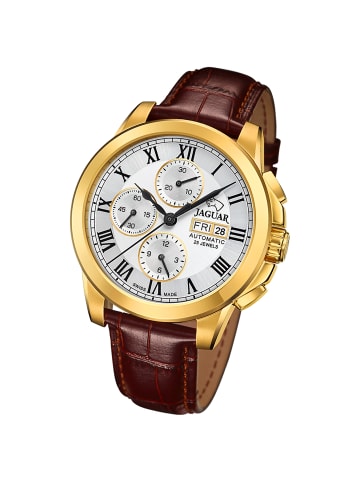 Jaguar Chronograph-Armbanduhr Jaguar Le Chronographe braun groß (ca. 45mm)