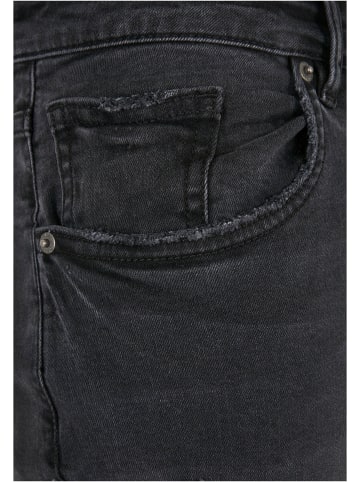 Urban Classics Jeans in black destroyed washed