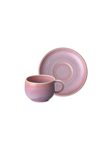 like. by Villeroy & Boch Espressotasse mit Untertasse Perlemor Coral 60 ml rosa in rosa