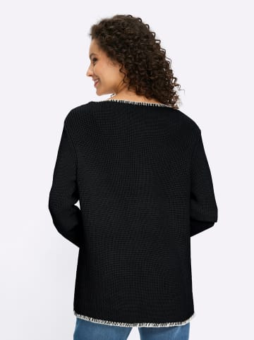Heine Strickjacke in schwarz-weiß