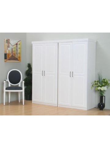 ebuy24 Kleiderschrank Magnus Weiß 190 x 55 cm