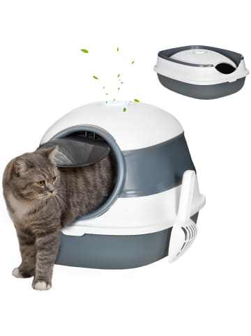 Pawhut Katzentoilette 52L x 41B x 38H cm