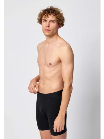 SNOCKS Lange Boxershorts Schwarz 6 Stück