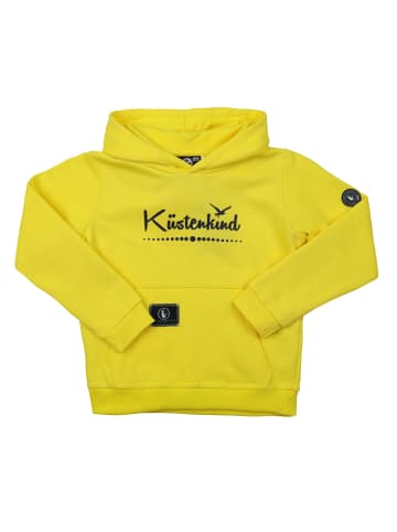 SCHIETWETTER Kinder Hoodie "Küstenkind" in yellow/navy