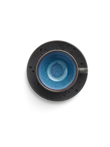 Bitz Tasse mit Untertasse Gastro in Schwarz ass.
