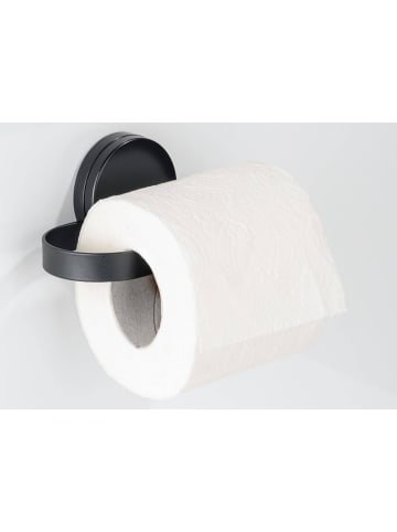 Wenko Toilettenpapierhalter PAVIA Static-Loc in Schwarz, (B) 15,5 x (H) 6 x (L) 7,5 cm