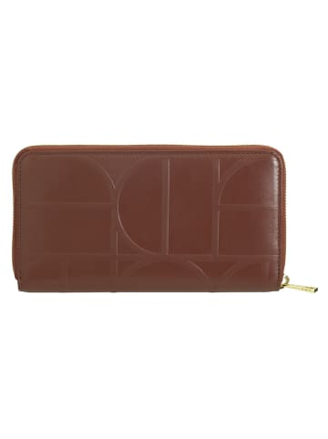 DuDu Up Geldbörse RFID Schutz Leder 20 cm choccolate-lilac