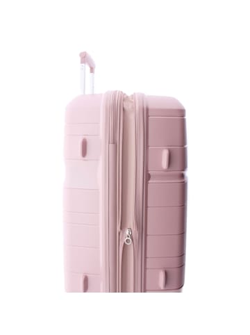 Gladiator 3800 4 Rollen Trolley 77 cm mit Dehnfalte metallic pink