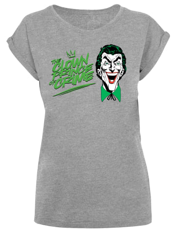 F4NT4STIC T-Shirt DC Comis Batman Joker The Clown Prince Of Crime in grau meliert