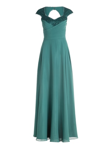 Vera Mont Abendkleid mit Pailletten in Dark Emerald