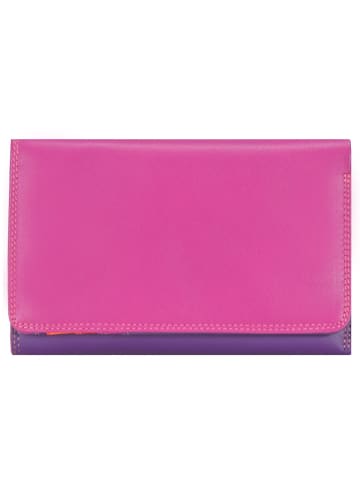 MYWALIT Medium Tri-fold Geldbörse I Leder 14 cm in sangria multi