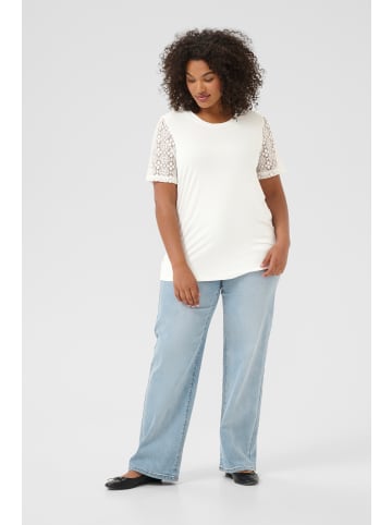 KAFFE curve T-shirt KCbirgita in Chalk