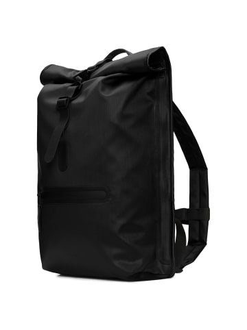 RAINS Rolltop - Rucksack 16" 48 cm (body) in black grain