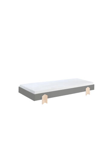 58 aufm Kessel STAPELBETT Karlene 204x28x94 aus MDF in Grau