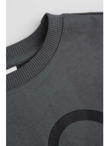 Coccodrillo Baumwoll-T-Shirt mit kurzen Ärmeln in schwarzgrau