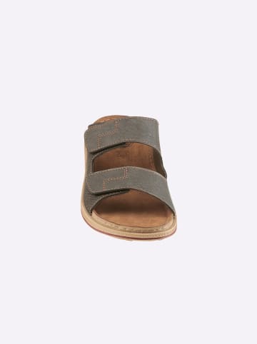 Franken-Schuhe Pantolette in grau