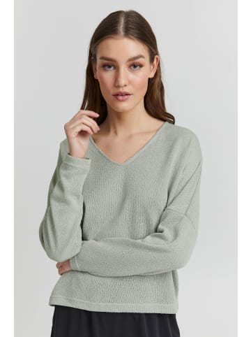 Oxmo V-Ausschnitt-Pullover in grau