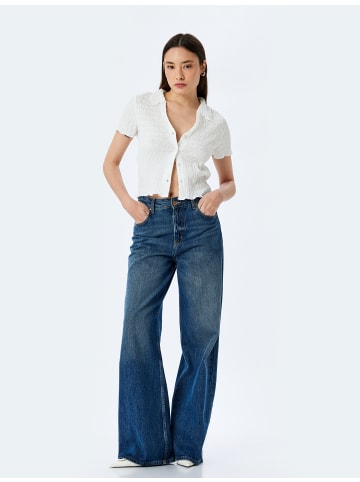 KOTON BLUSE SS in Ekru