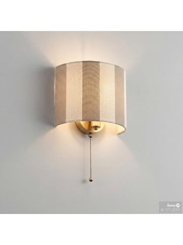home24 Wandleuchte NUVIO in Beige