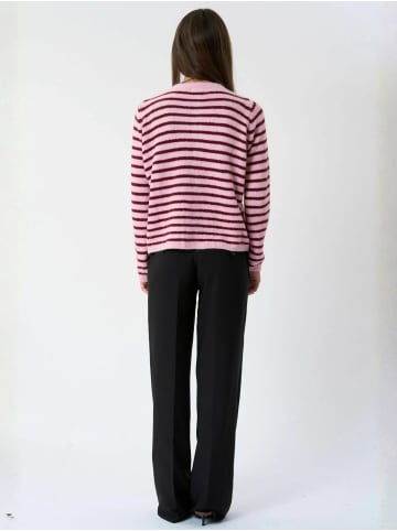 TeeShoppen Pullover Crizette in Pink- Burgundy