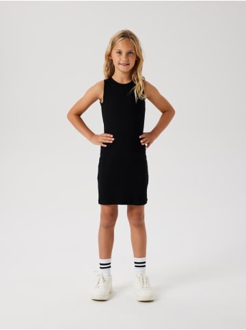 name it Sommerkleid ärmellos Rippstrick Slim Fit Nkfnakal in black