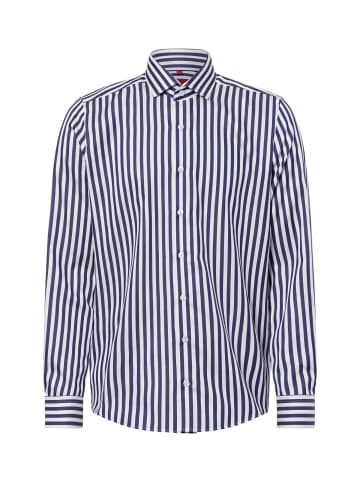 Finshley & Harding Businesshemd in marine weiß - 0006