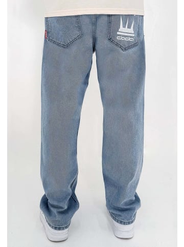 DADA Loose Jeans mit Logodruck Minimal Baggy Pants in Hellblau
