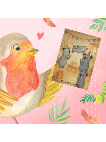 Mr. & Mrs. Panda babykarte Koalas Geburtstag Design ohne Spruch in Weiß