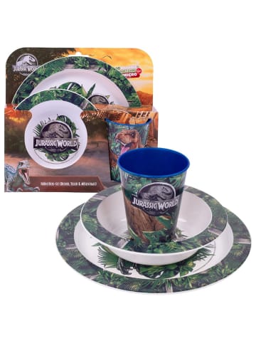 Jurassic World Geschirr-Frühstück-Set | Jurassic World | 3-teilig Teller, Schüssel & Becher