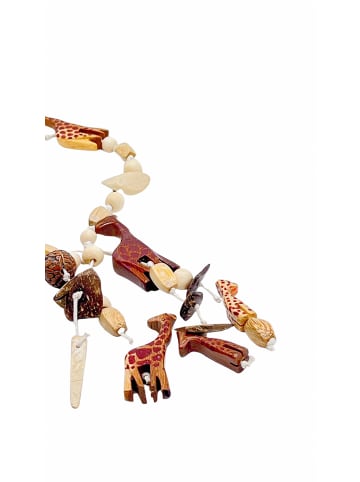 collezione alessandro Lange Kette " Kenia " in natur