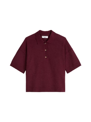 Marc O'Polo DENIM Strick-Poloshirt regular in Merlot Red
