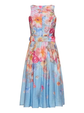Vera Mont Cocktailkleid mit Blumenprint in Blue/Rosé