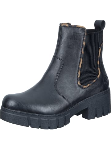 rieker Freizeit Stiefeletten in schwarz/braun/schwarz/schwarz