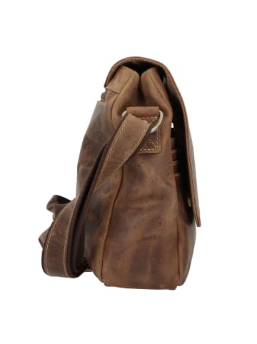 Greenburry Vintage Messenger Leder 34 cm in brown