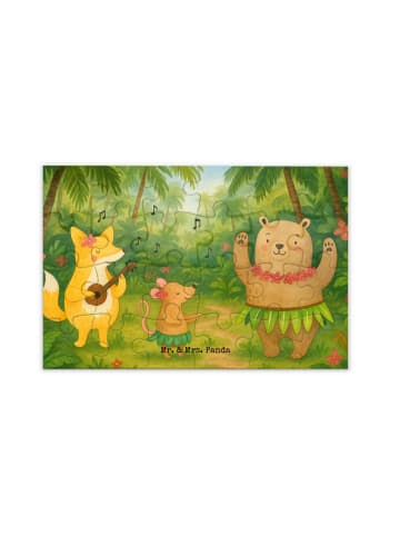 Mr. & Mrs. Panda Puzzle Waldtiere Aloha Design ohne Spruch in Weiß