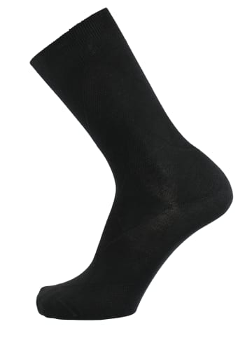 Rogo Socken im 4er Pack Strukturen in schwarz-blau